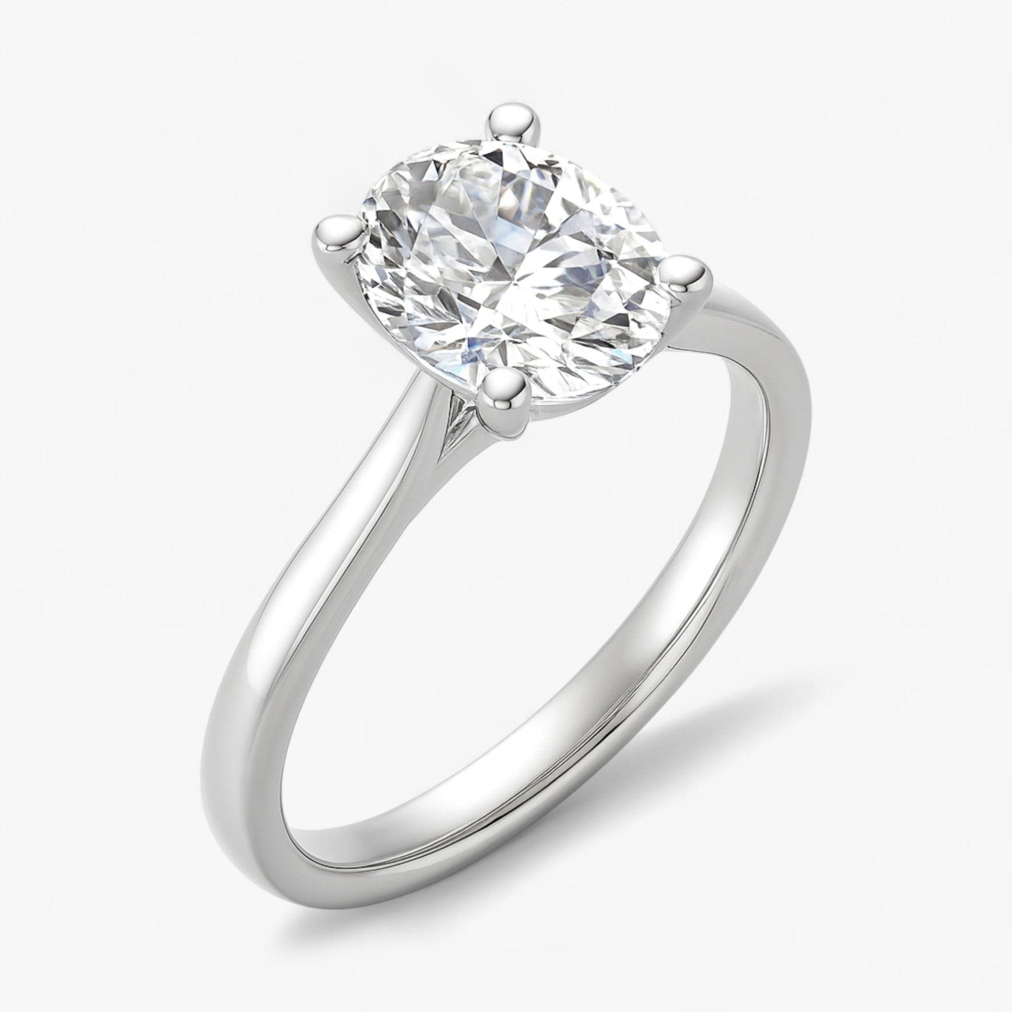The Signature Cathedral Solitaire Engagement Ring | Oval