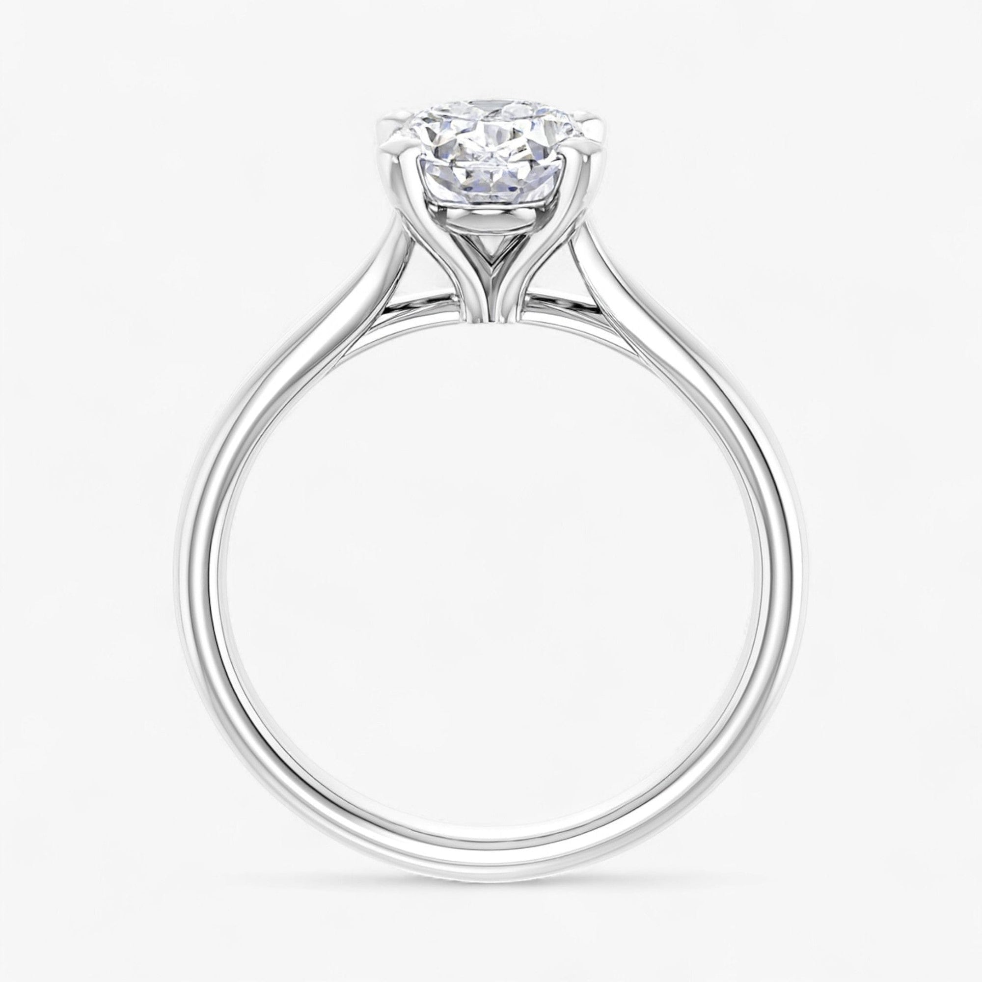 The Signature Cathedral Solitaire Engagement Ring | Oval