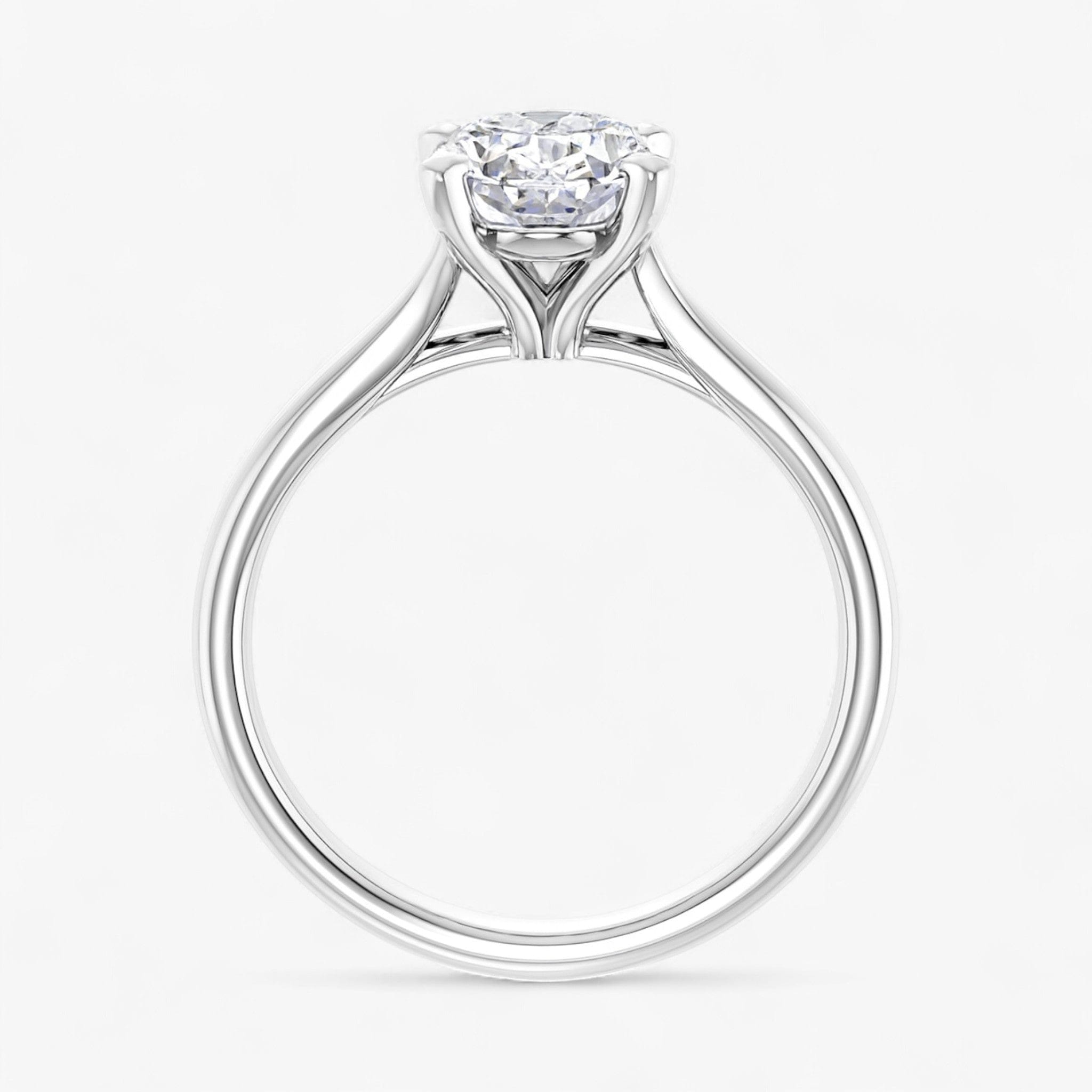The Signature Cathedral Solitaire Engagement Ring | Oval