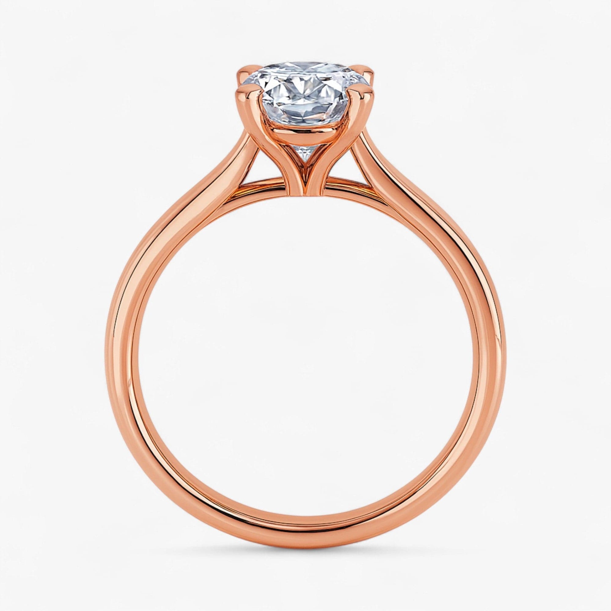 The Signature Cathedral Solitaire Engagement Ring | Oval