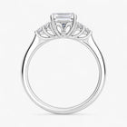 The Side Cluster Engagement Ring | Emerald