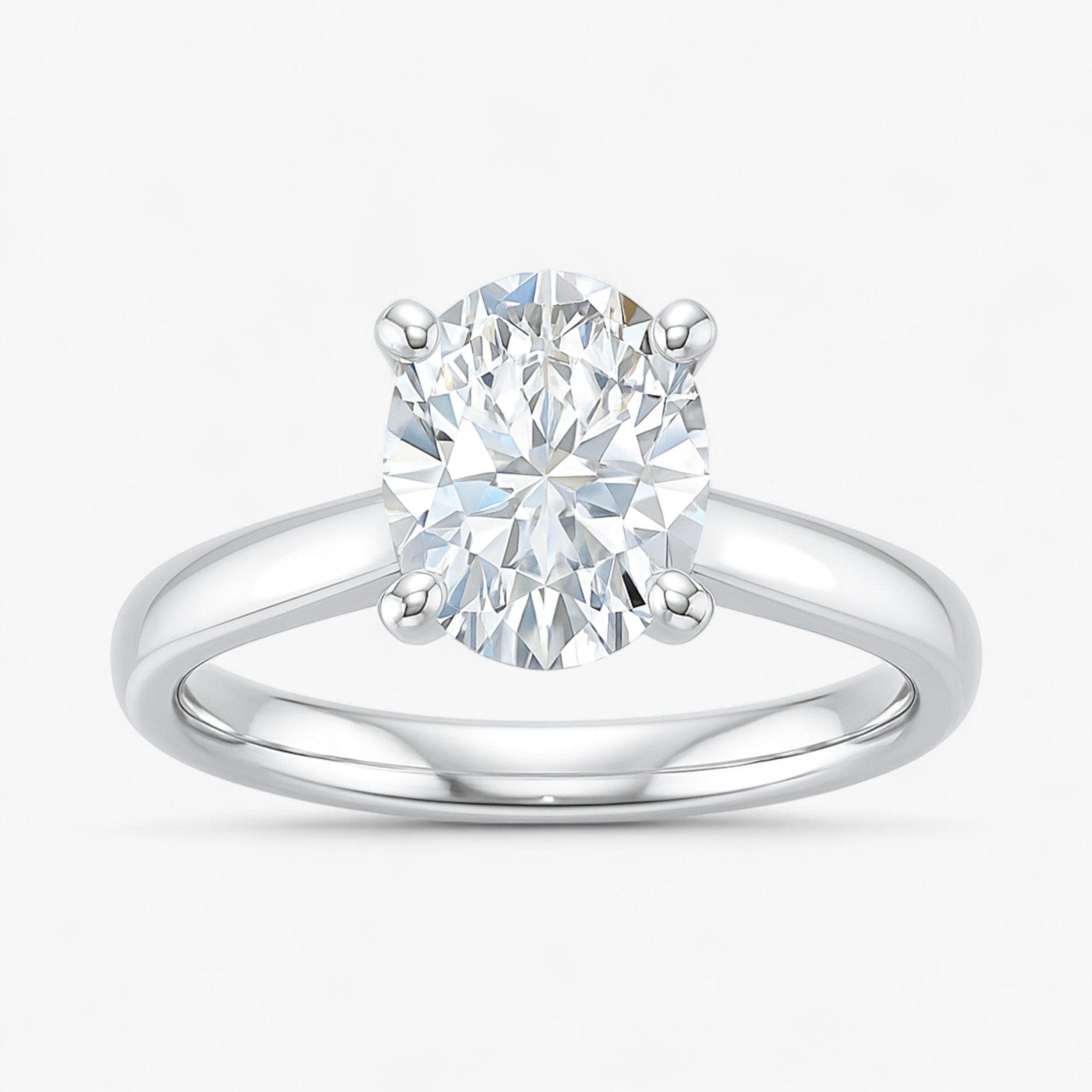 The Signature Cathedral Solitaire Engagement Ring | Oval