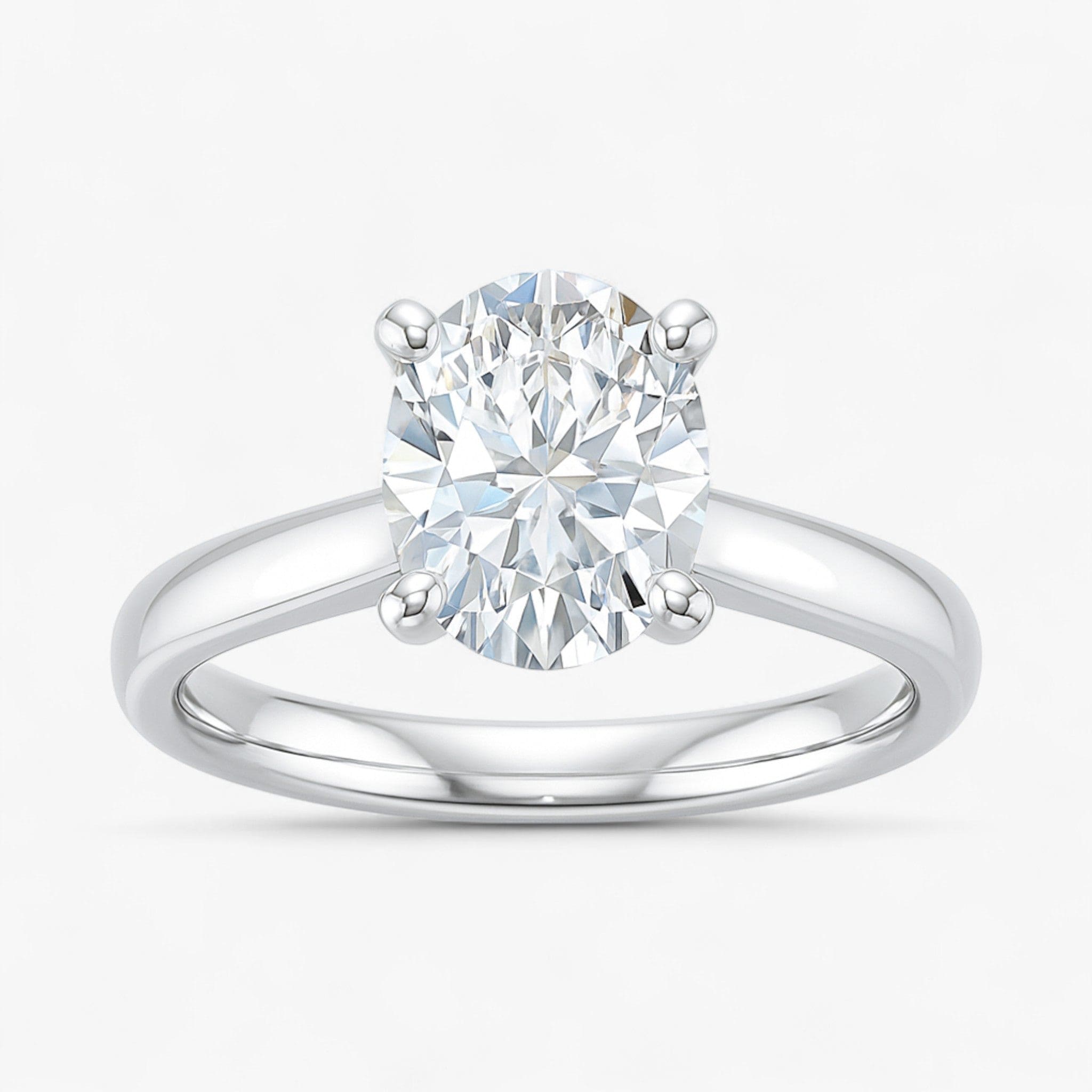 The Signature Cathedral Solitaire Engagement Ring | Oval