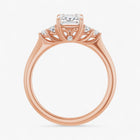 The Side Cluster Engagement Ring | Emerald
