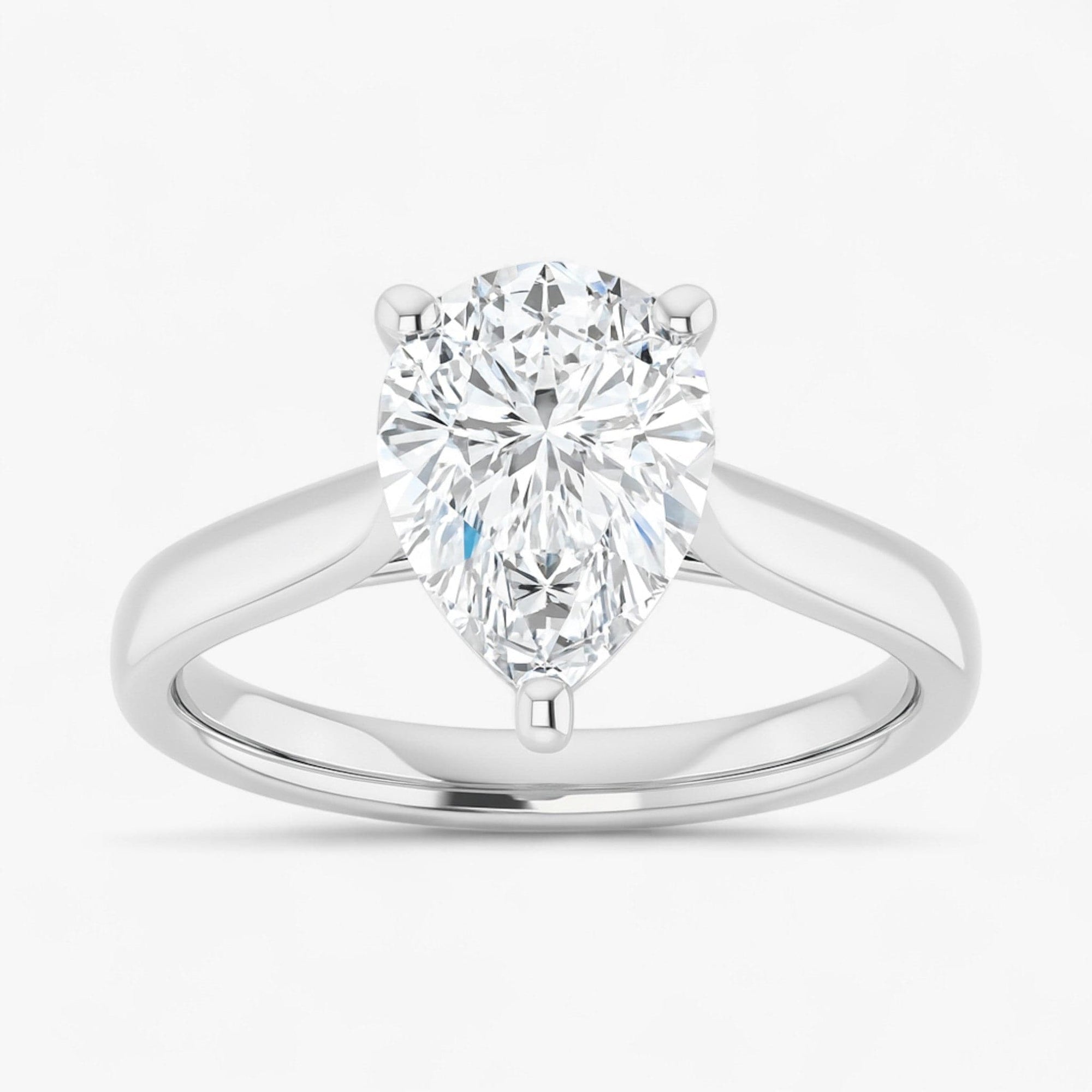The Signature Cathedral Solitaire Engagement Ring | Pear