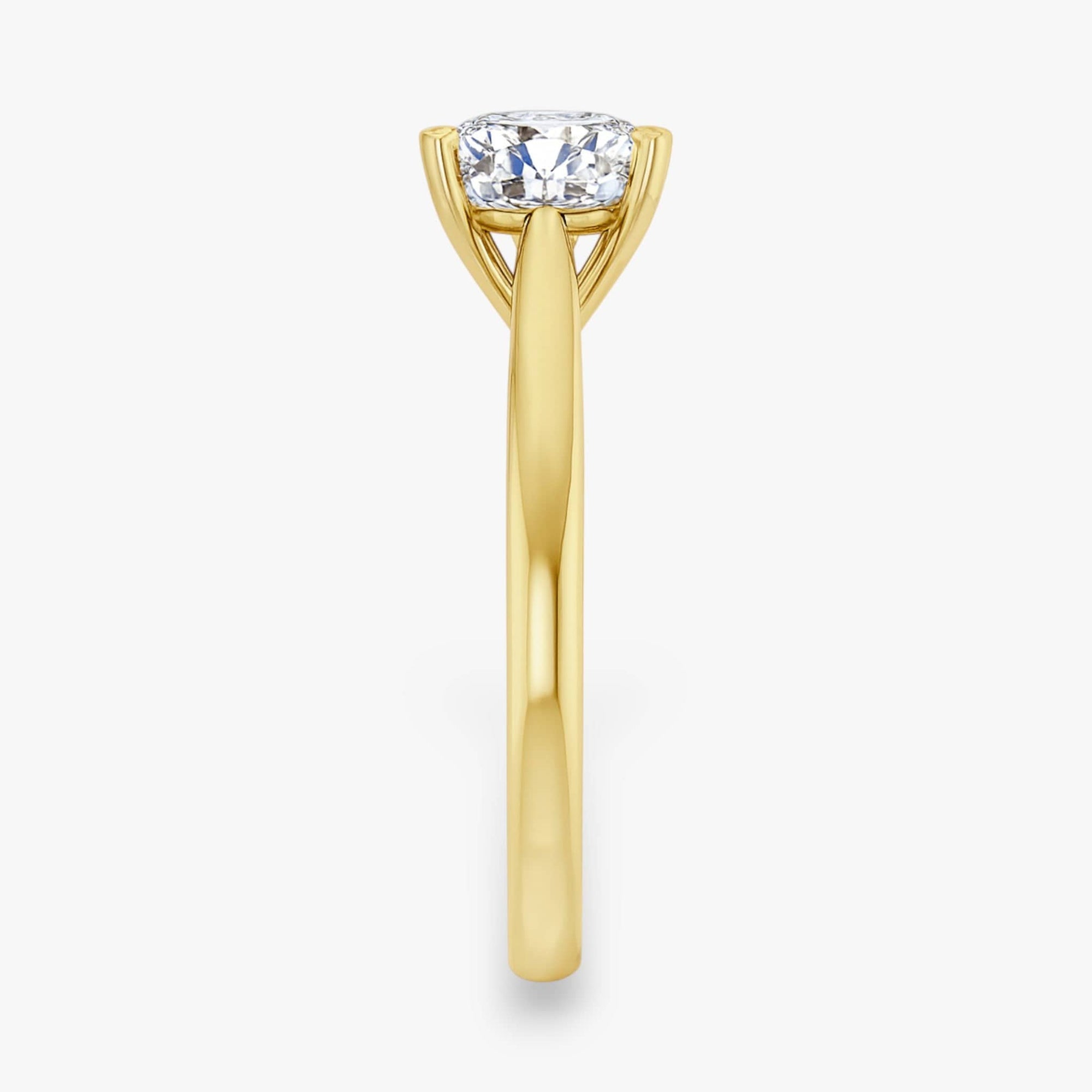 The Signature Cathedral Solitaire Engagement Ring | Cushion
