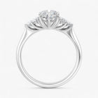 The Side Cluster Engagement Ring | Pear