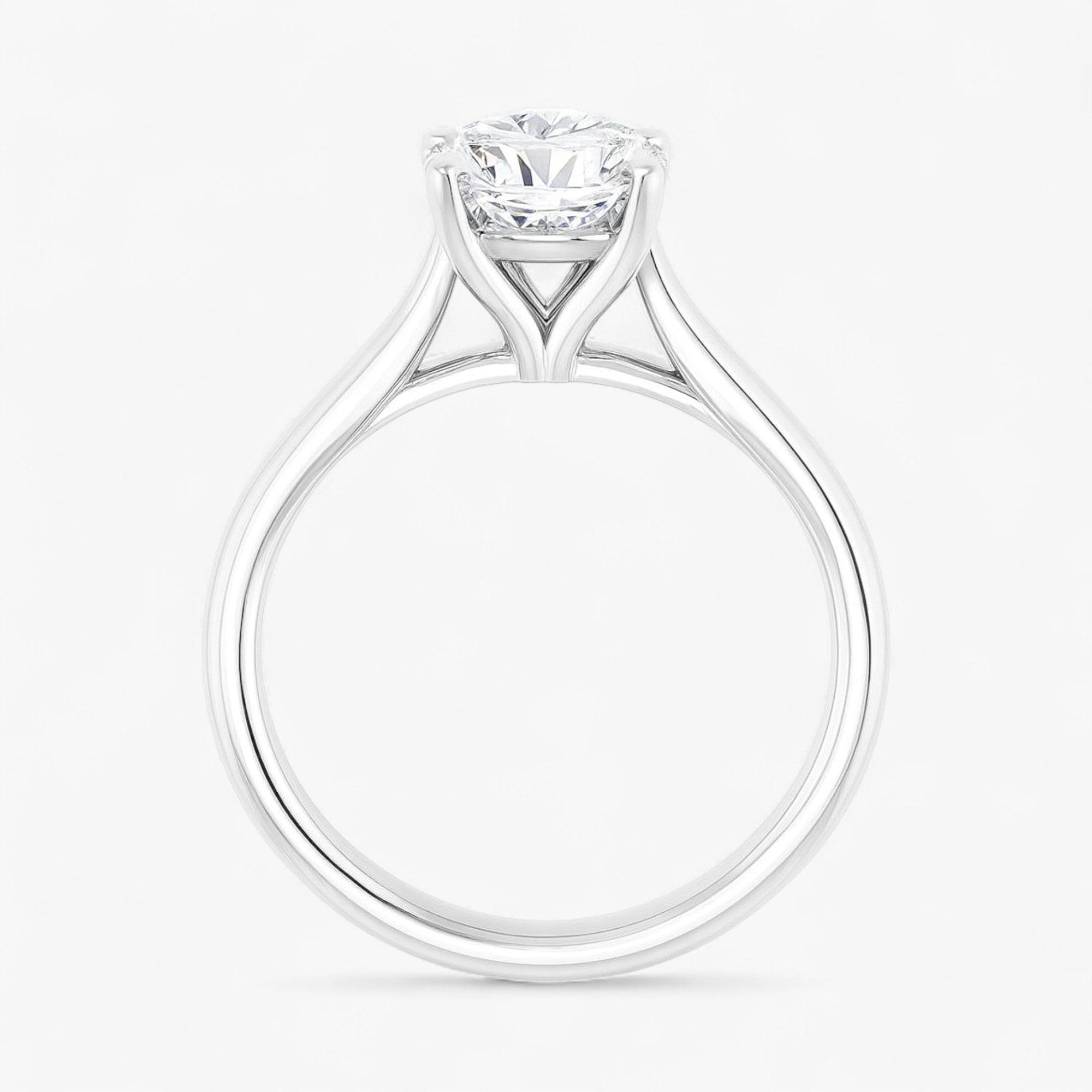 The Signature Cathedral Solitaire Engagement Ring | Cushion