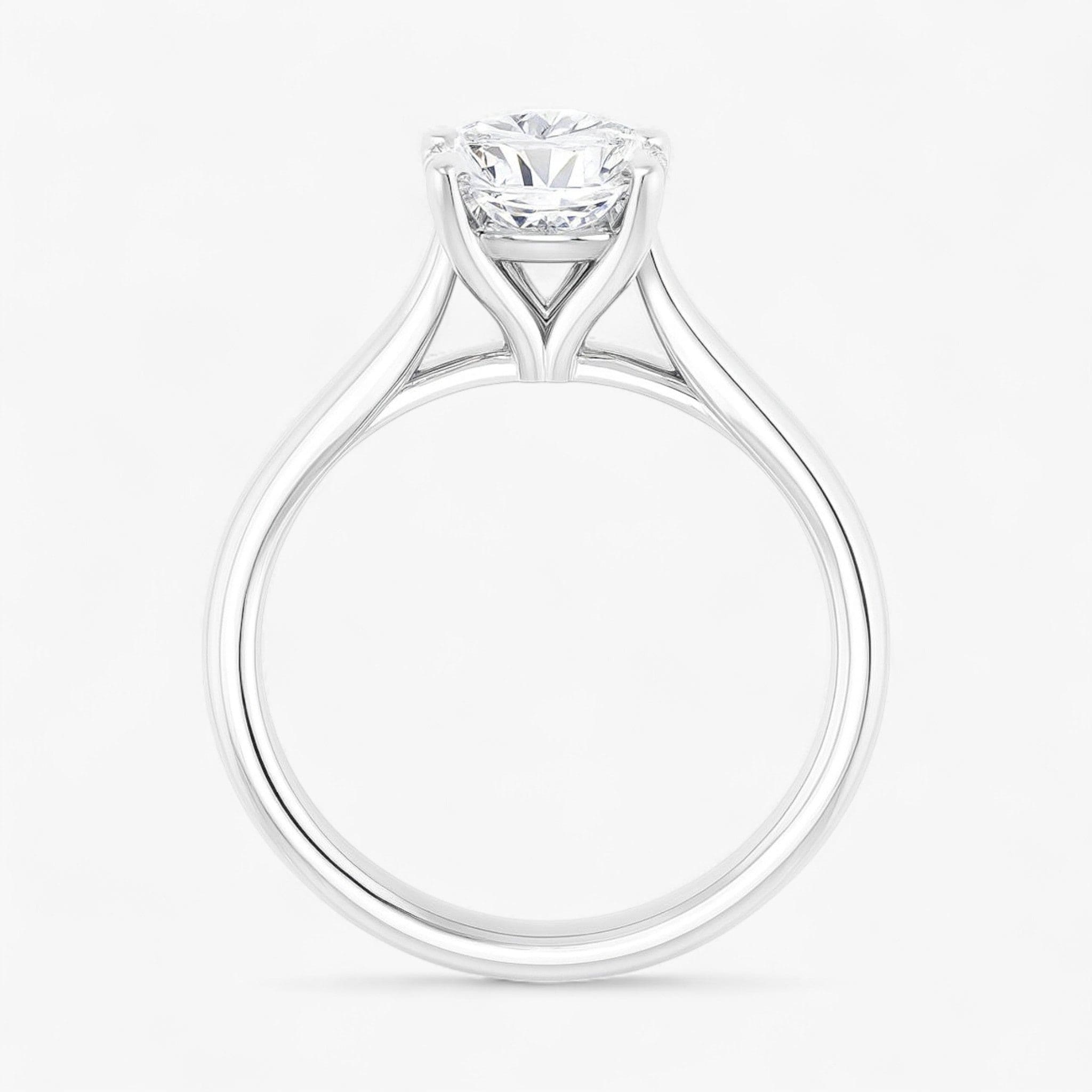 The Signature Cathedral Solitaire Engagement Ring | Cushion