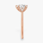 The Side Cluster Engagement Ring | Pear
