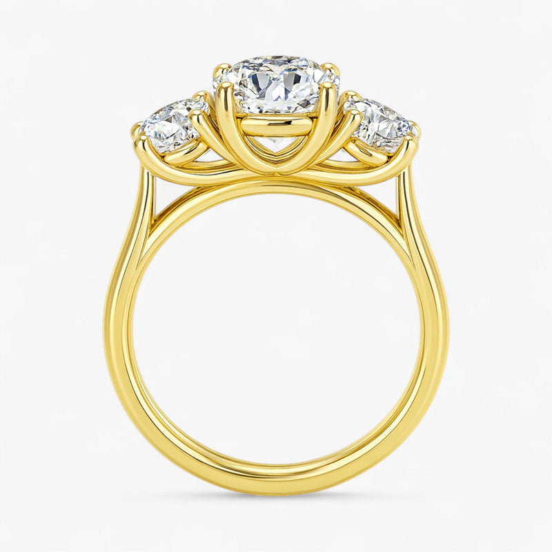The Classic 3-Stone Engagement Ring | Round