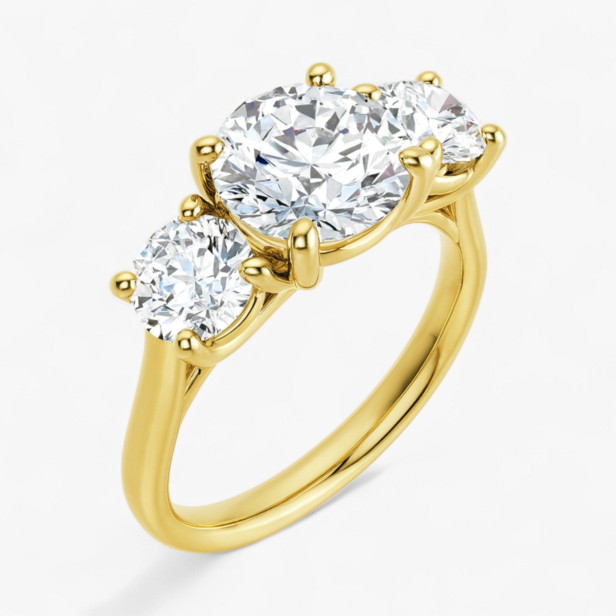 The Classic 3-Stone Engagement Ring | Round