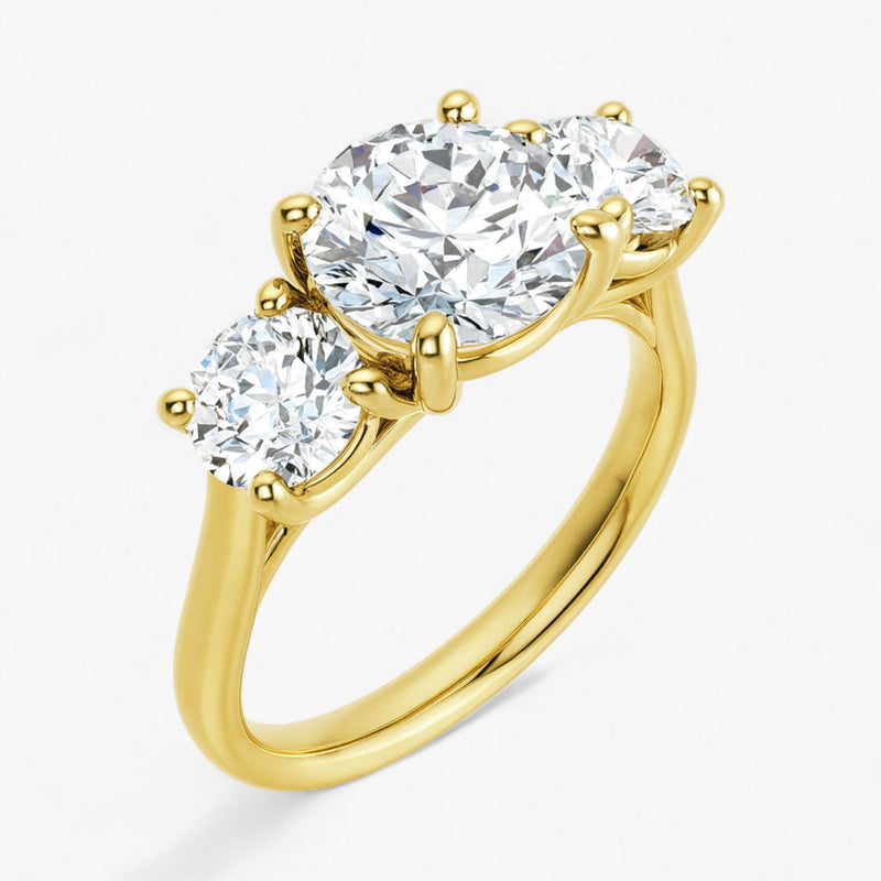 The Classic 3-Stone Engagement Ring | Round