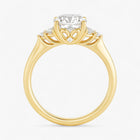 The Side Cluster Engagement Ring | Cushion
