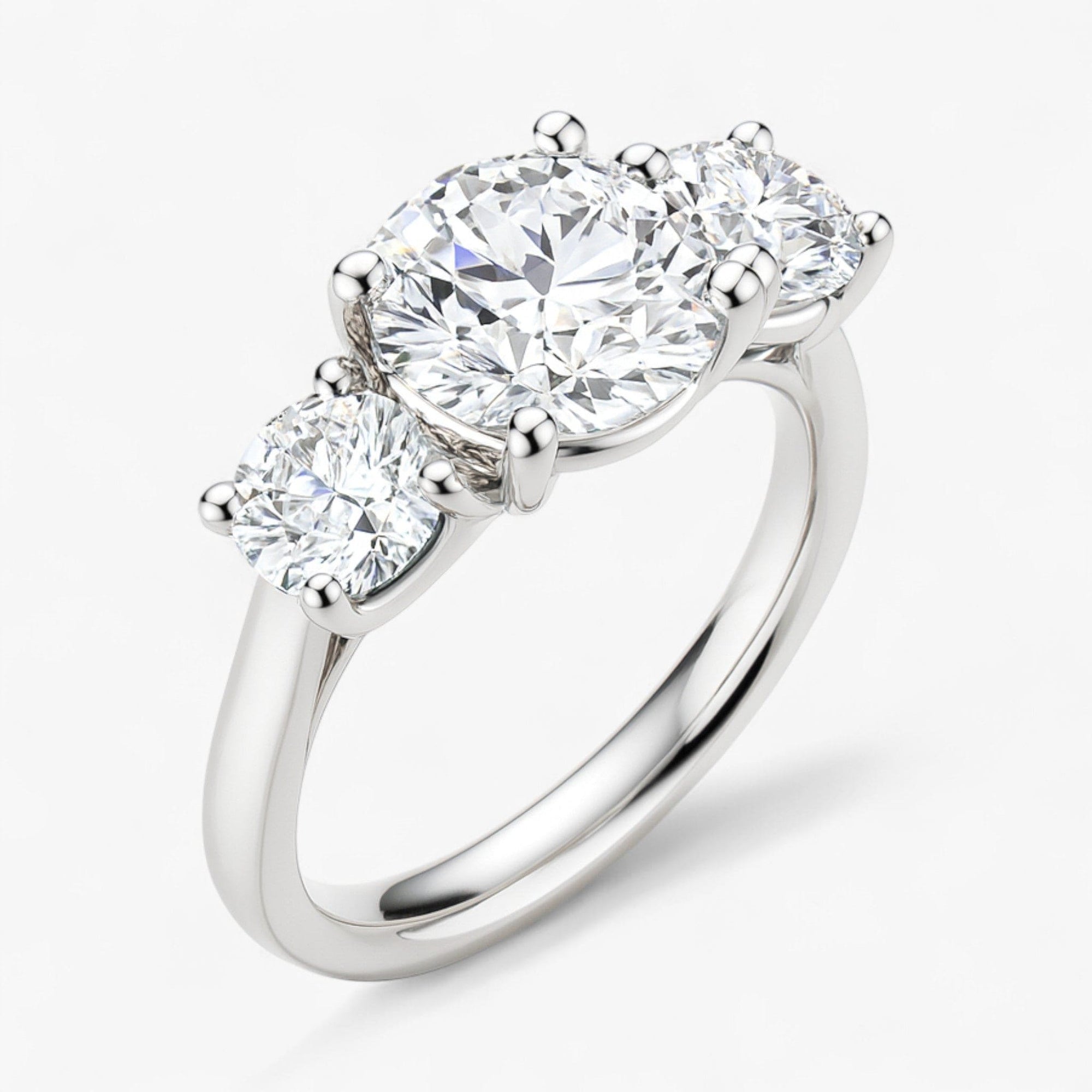 The Classic 3-Stone Engagement Ring | Round