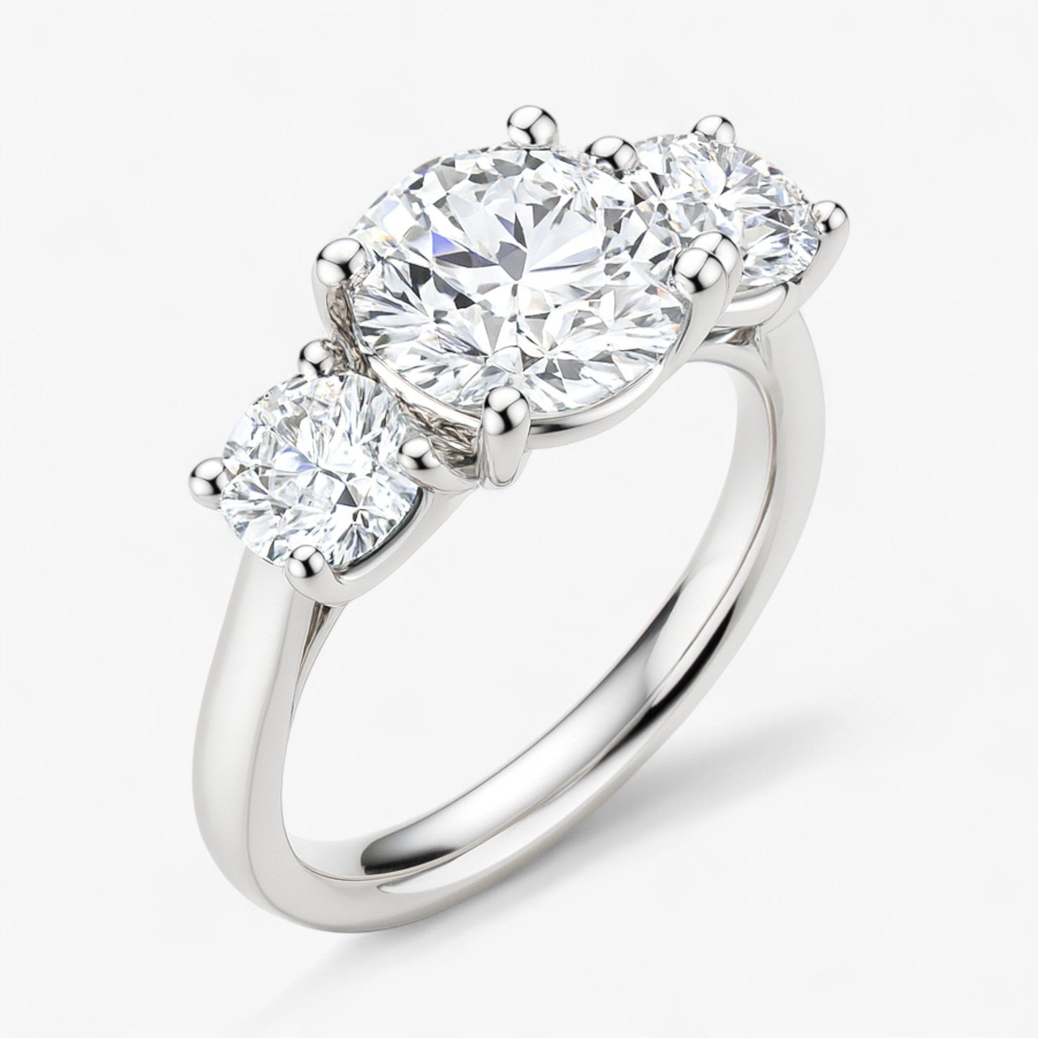 The Classic 3-Stone Engagement Ring | Round