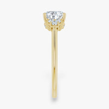 The Side Cluster Engagement Ring | Cushion