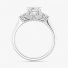 The Side Cluster Engagement Ring | Cushion