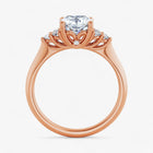 The Side Cluster Engagement Ring | Cushion