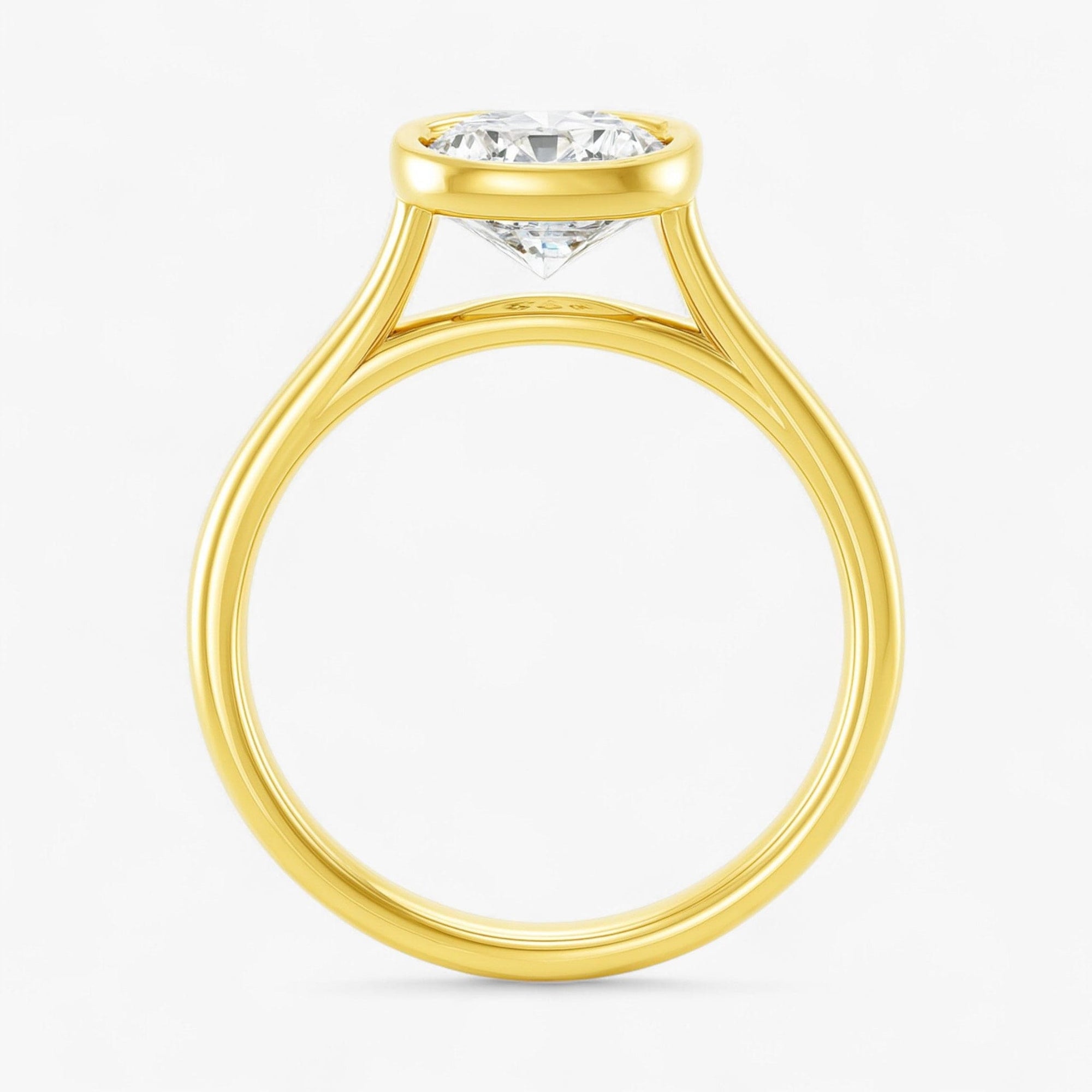 The Classic Bezel Engagement Ring | Cushion