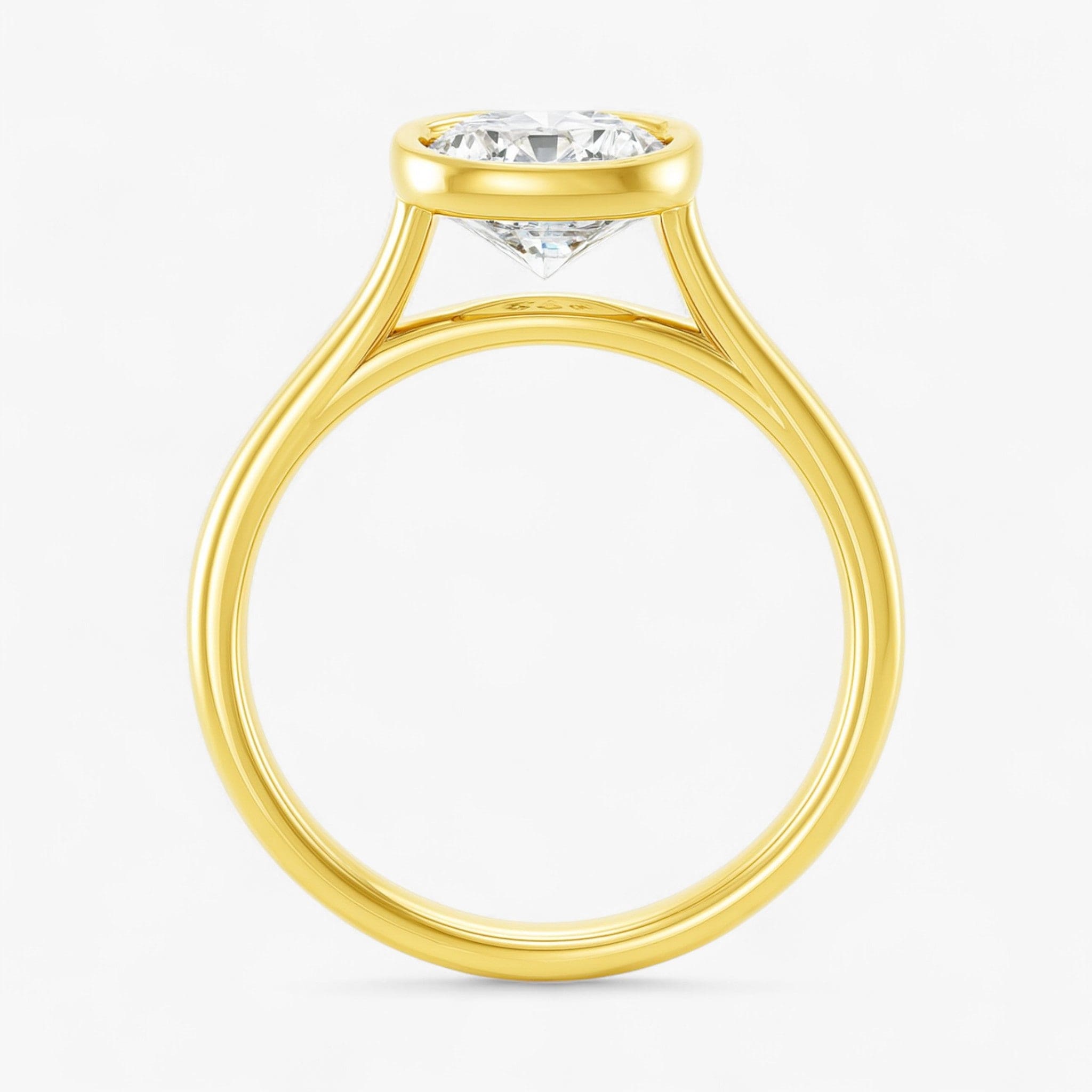 The Classic Bezel Engagement Ring | Cushion