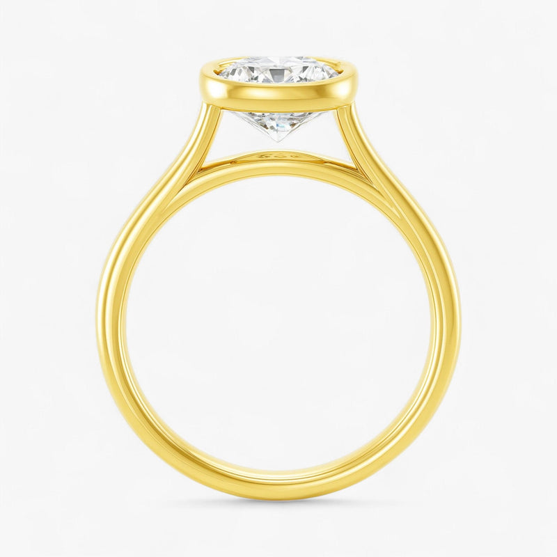The Classic Bezel Engagement Ring | Cushion