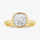 The Classic Bezel Engagement Ring | Cushion