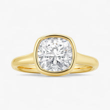 The Classic Bezel Engagement Ring | Cushion