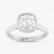 The Classic Bezel Engagement Ring | Cushion