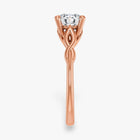The Elegant Twisted Solitaire Engagement Ring | Cushion