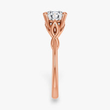 The Elegant Twisted Solitaire Engagement Ring | Cushion