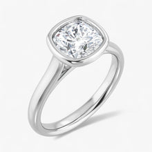 The Classic Bezel Engagement Ring | Cushion