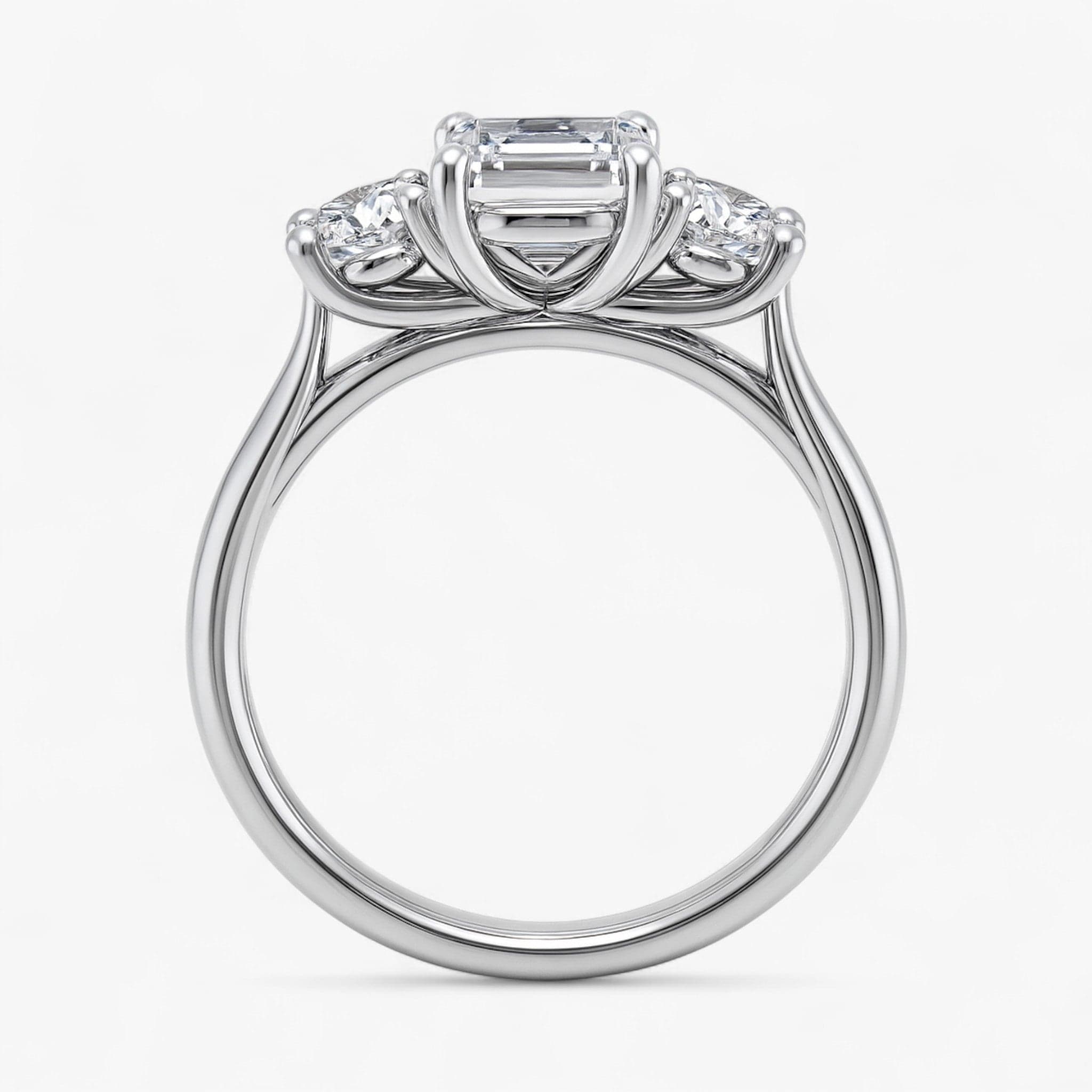 The Classic 3-Stone Engagement Ring | Emerald