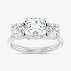The Classic 3-Stone Engagement Ring | Cushion