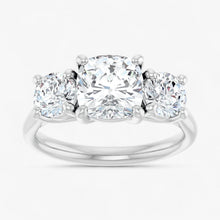The Classic 3-Stone Engagement Ring | Cushion
