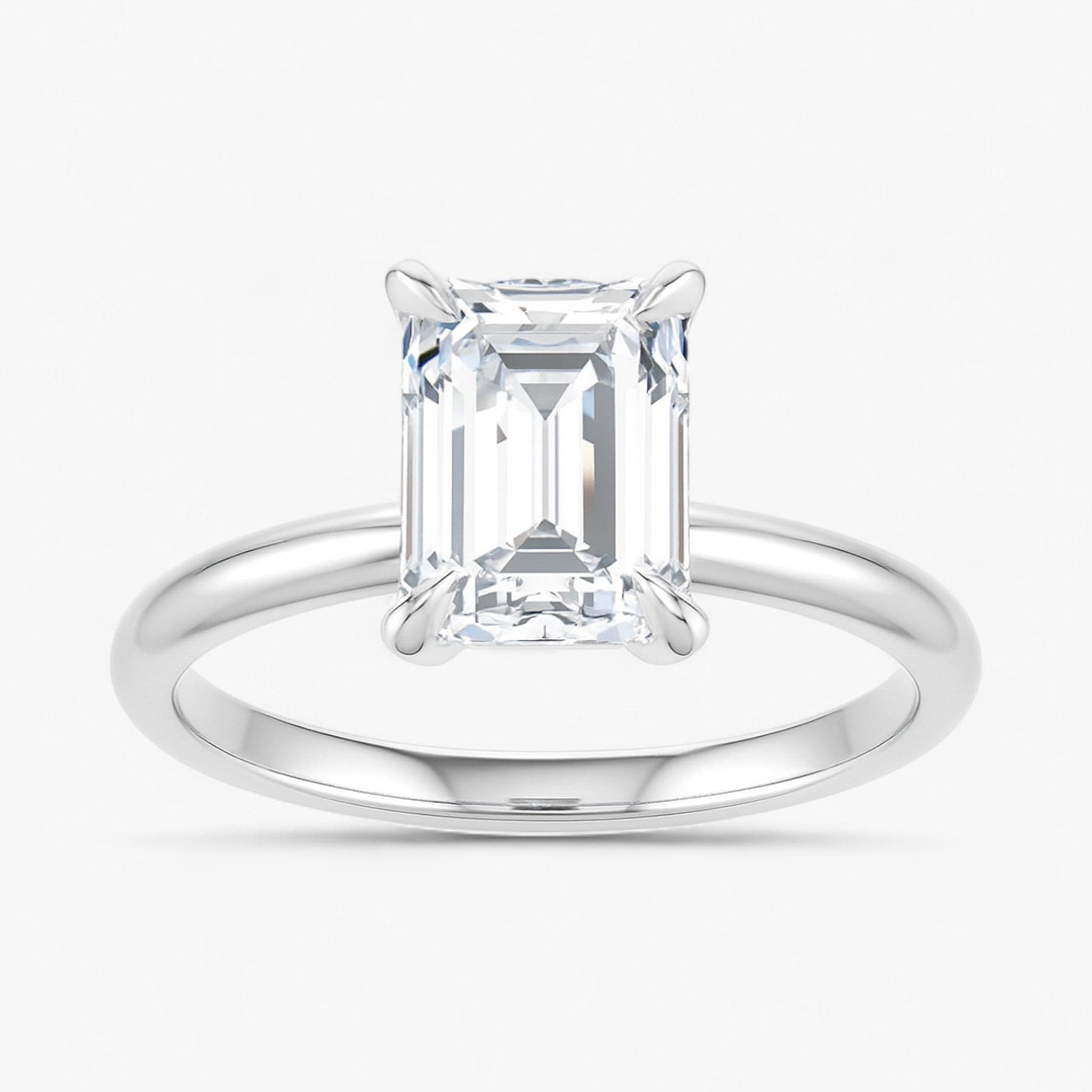 The Timeless Solitaire Engagement Ring | Emerald