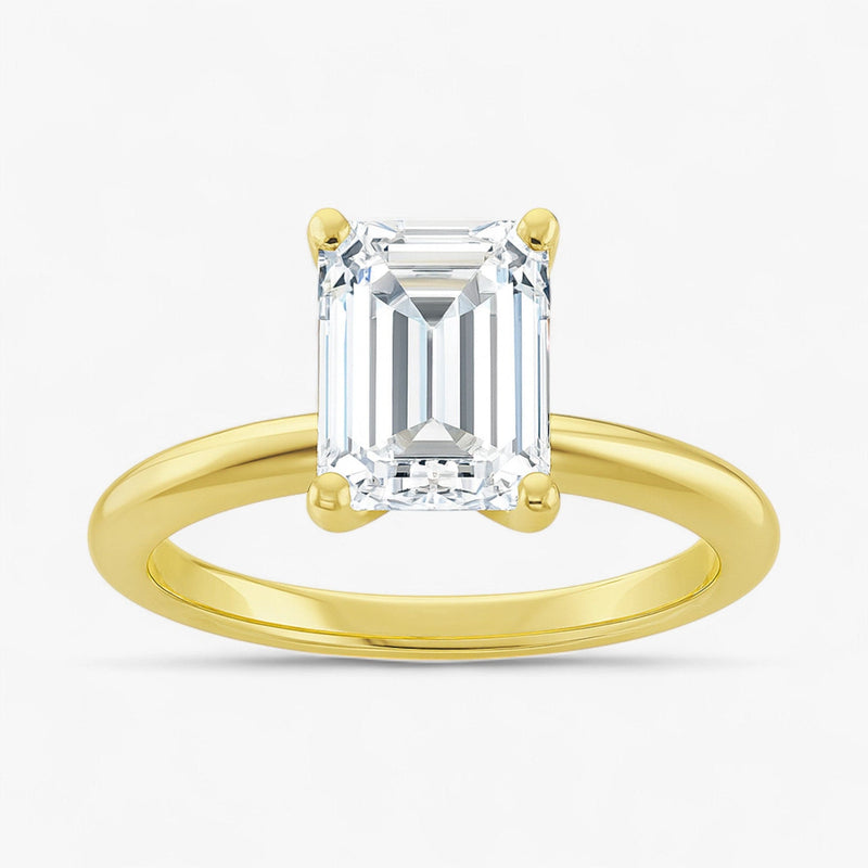 The Classic 4-Prong Solitaire Engagement Ring | Emerald