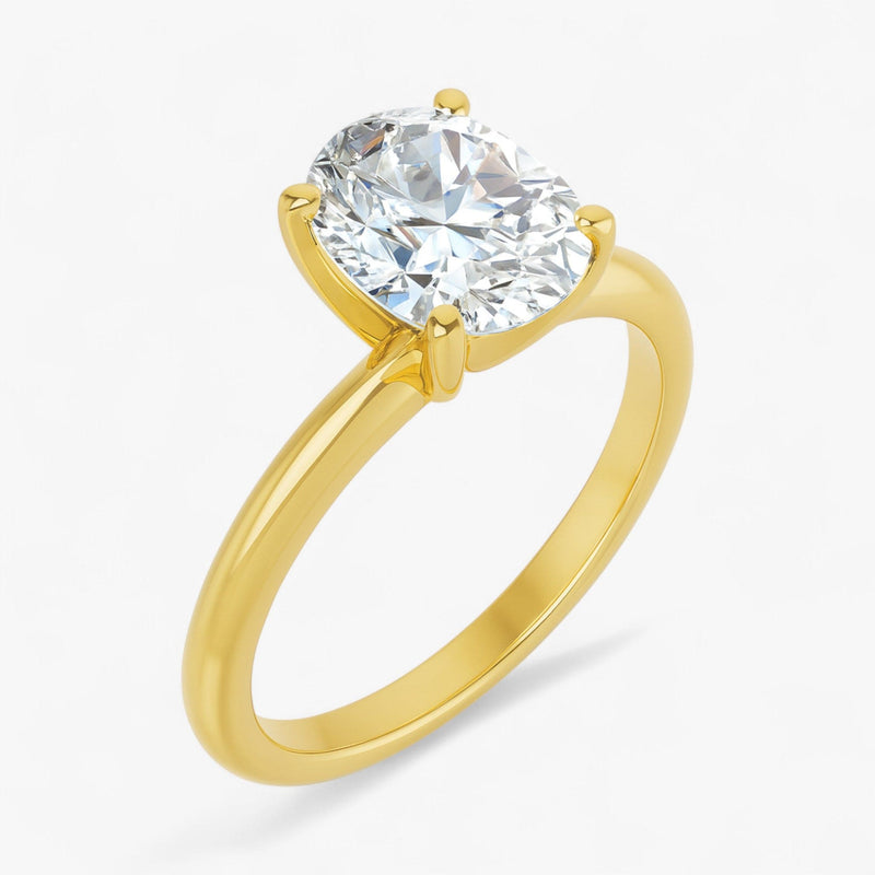 The Classic 4-Prong Solitaire Engagement Ring | Oval