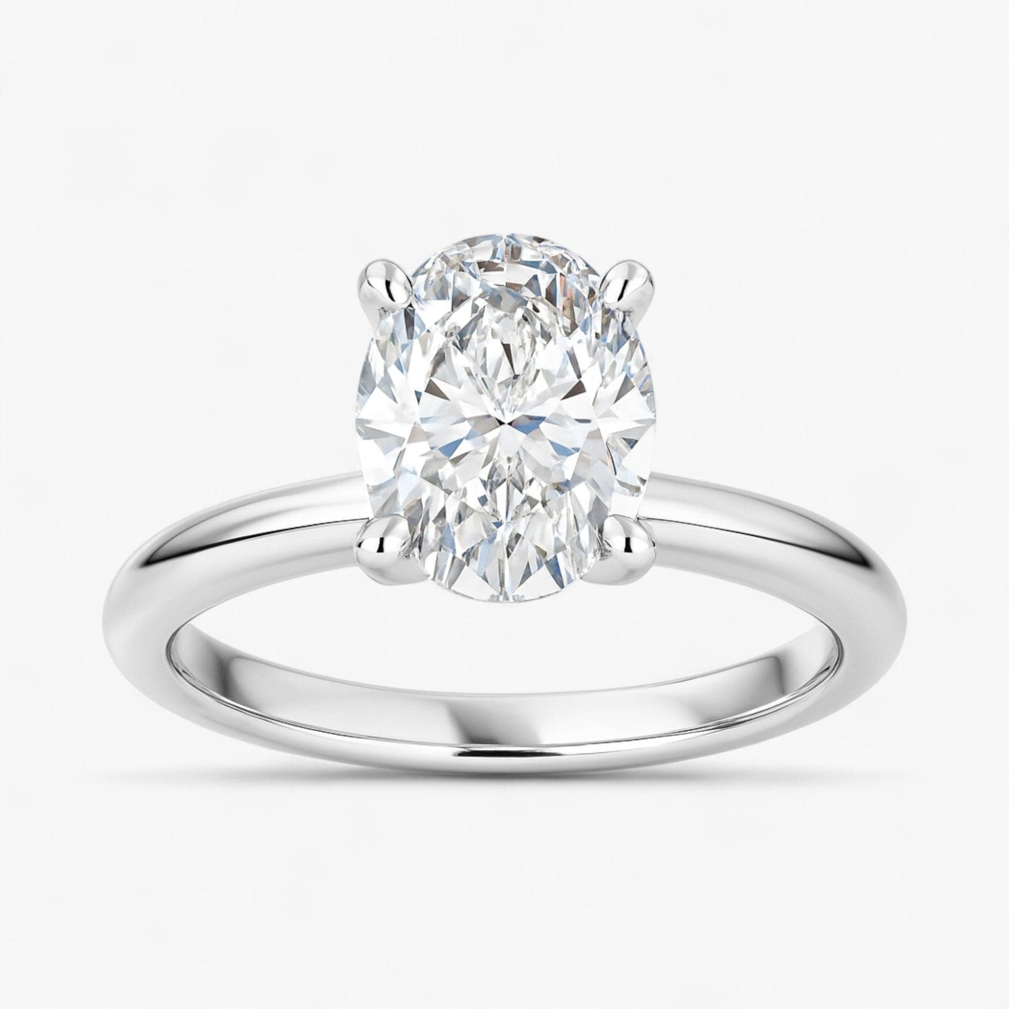 The Classic 4-Prong Solitaire Engagement Ring | Oval