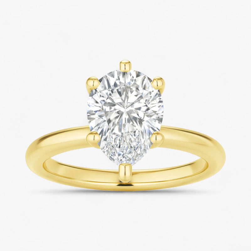 The Classic 4-Prong Solitaire Engagement Ring | Pear