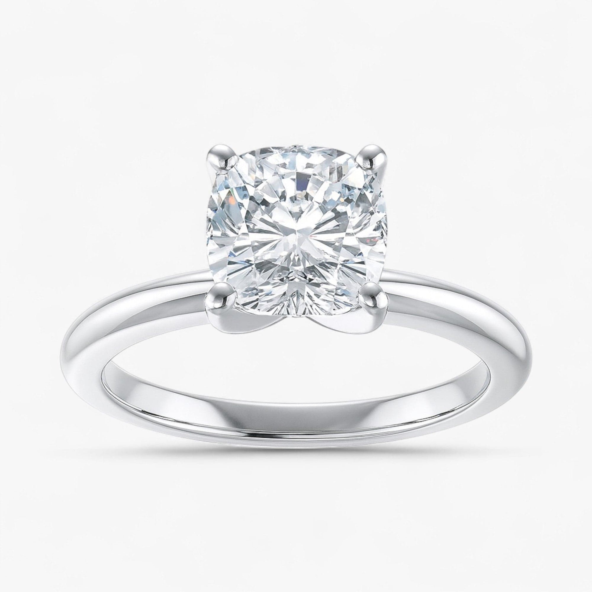 The Classic 4-Prong Solitaire Engagement Ring | Cushion