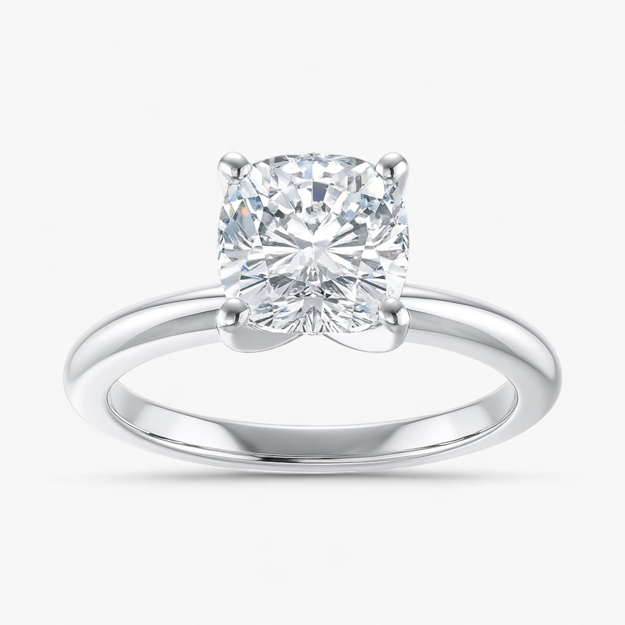 The Classic 4-Prong Solitaire Engagement Ring | Cushion