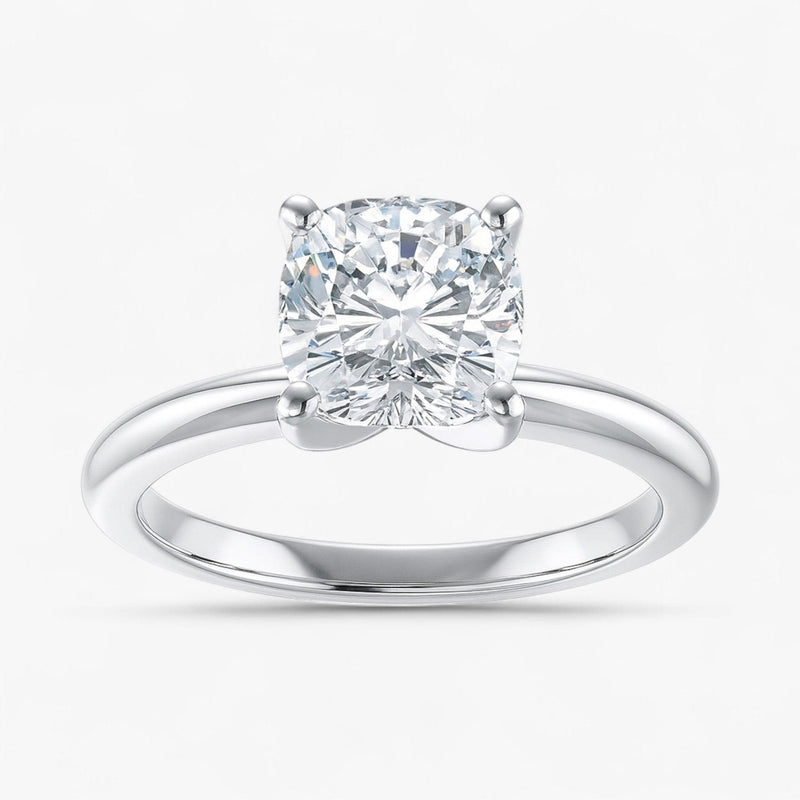 The Classic 4-Prong Solitaire Engagement Ring | Cushion