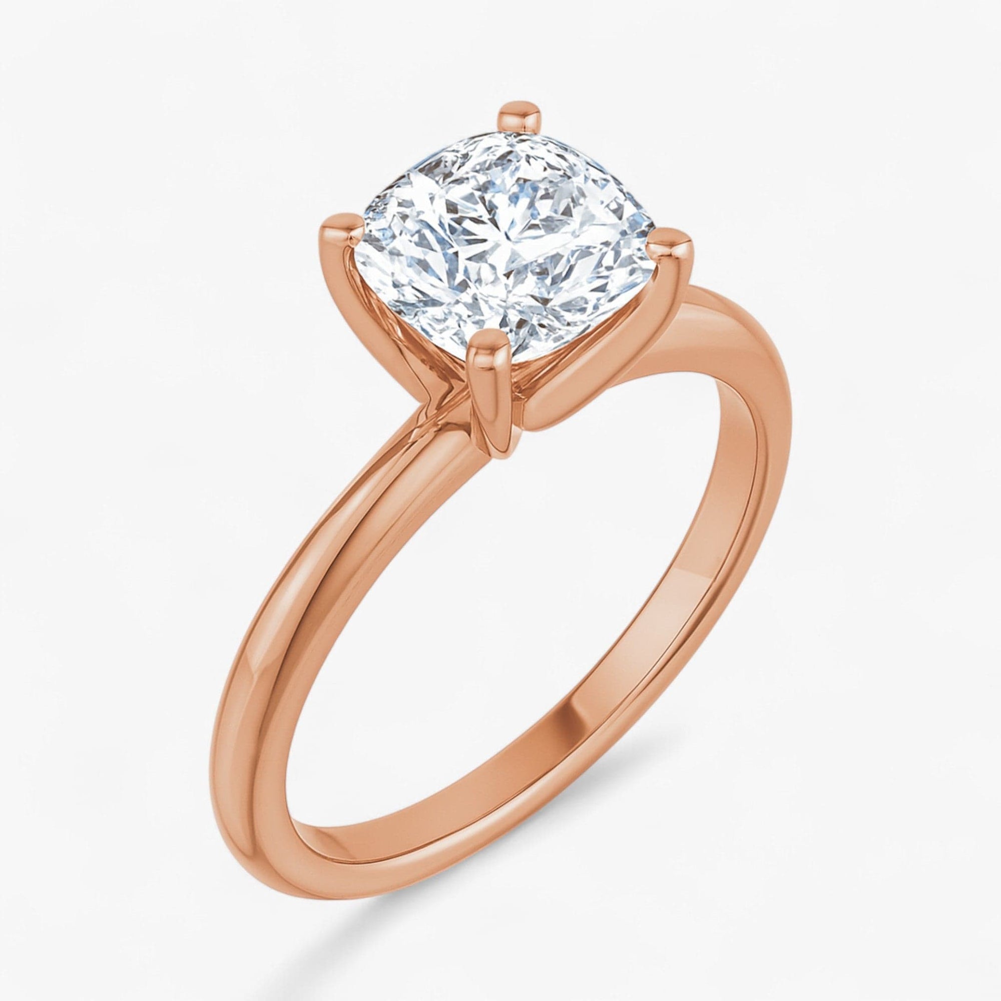 The Classic 4-Prong Solitaire Engagement Ring | Cushion