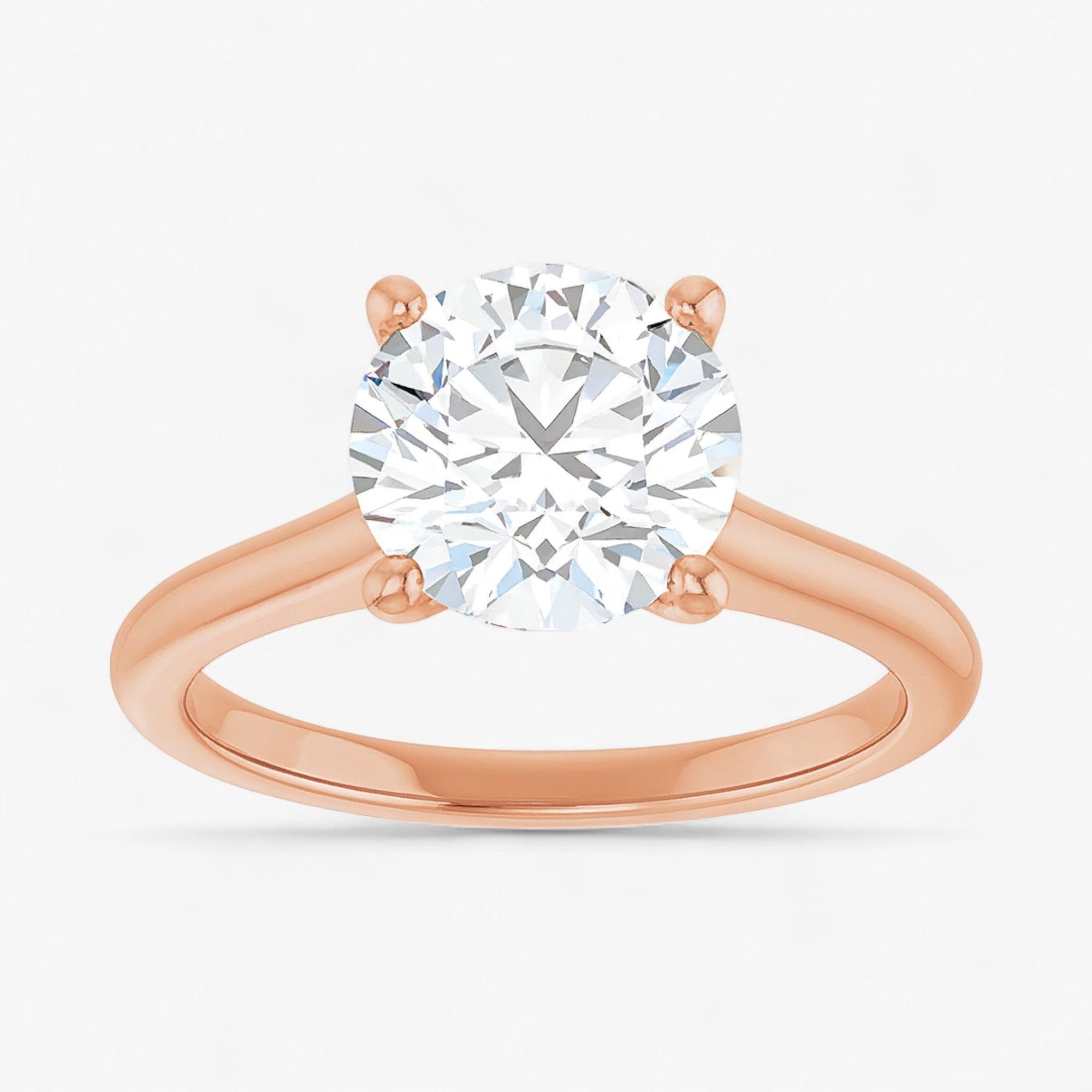The Timeless Cathedral Solitaire Engagement Ring | Round