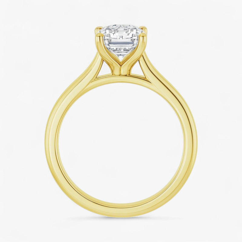 The Timeless Cathedral Solitaire Engagement Ring | Emerald