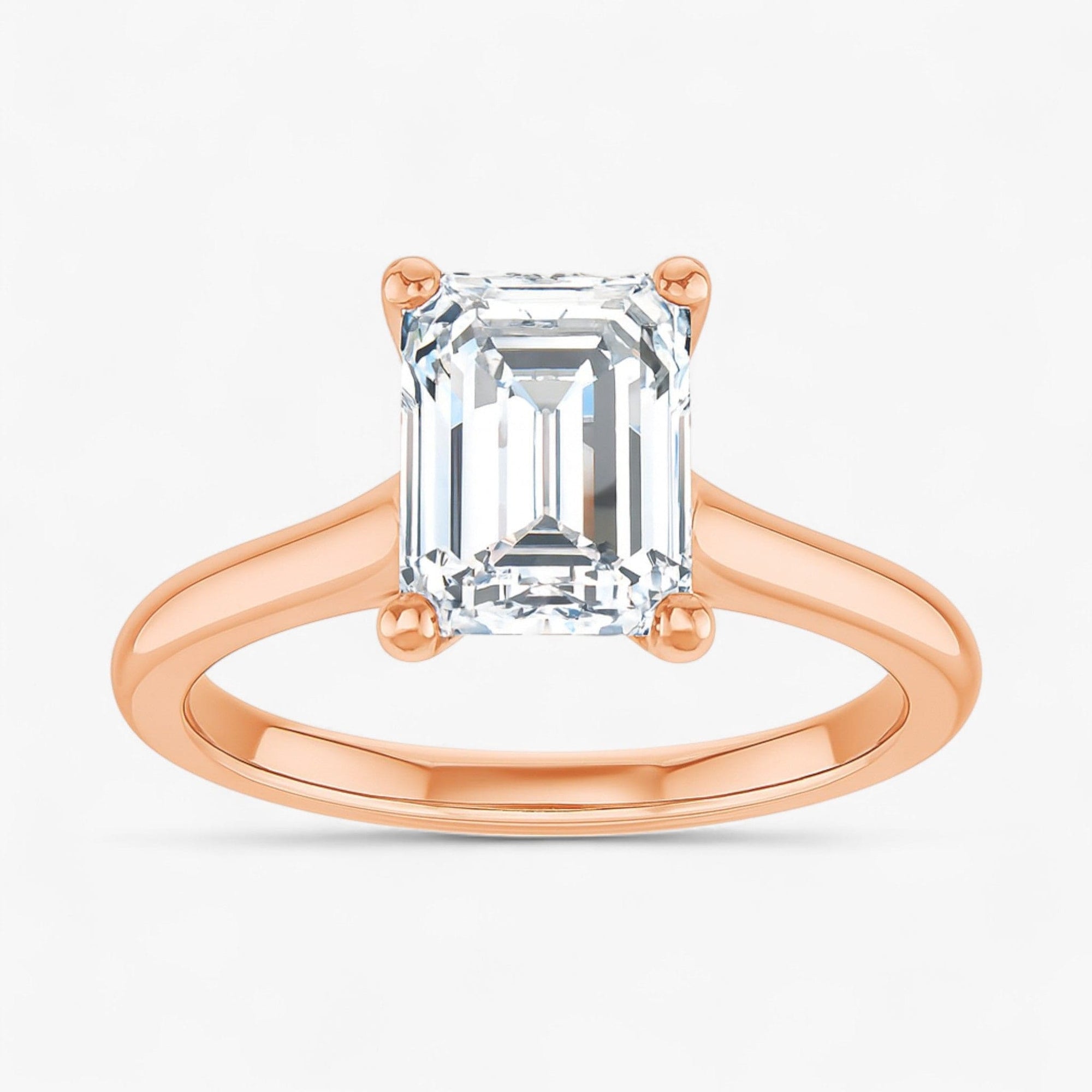 The Timeless Cathedral Solitaire Engagement Ring | Emerald
