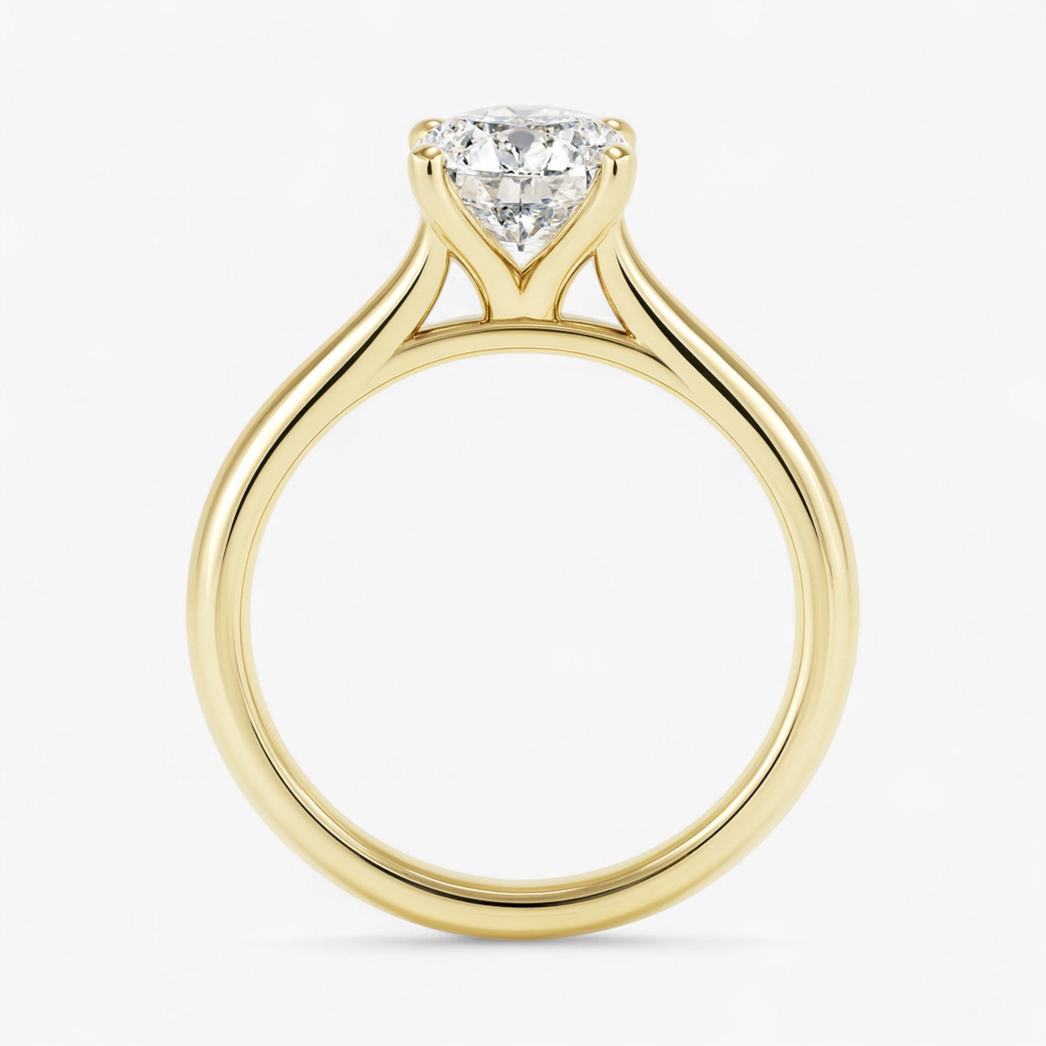 The Timeless Cathedral Solitaire Engagement Ring | Oval