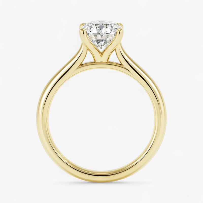 The Timeless Cathedral Solitaire Engagement Ring | Oval