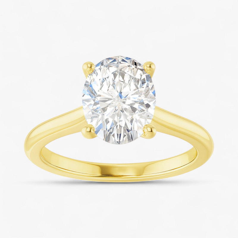 The Timeless Cathedral Solitaire Engagement Ring | Oval